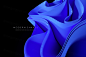高质量极简主义现代抽象波浪形状背景素材 Modern Wavy Shapes On A Black Background :  