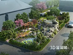 口袋公园，小游园3D模型