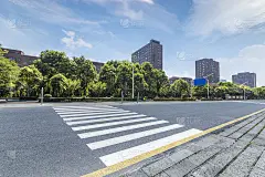 空路与现代商务办公大楼