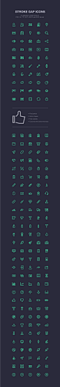 Stroke Gap Icons : Today we’re launching Stroke Gap, a new icons collection from UI designer Vlad Cristea. The set includes 200 icons with sharp strokes and small accent gaps, perfect to add a distinctive look and feel to your projects. You can get them i