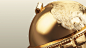 GOLDEN GLOBE TROPHY(3d model) : GOLDEN GLOBE TROPHY 3D MODEL