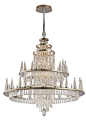 Corbett 170-012 Illusion 60 Light Satin Nickel Chandelier Lighting