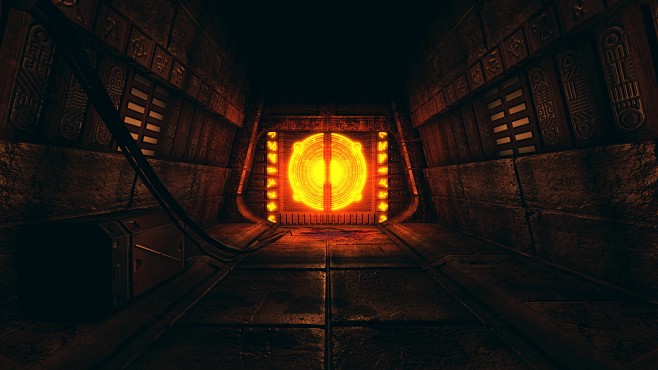 毁灭战士Doom 3的科幻截图寺庙壁纸（...