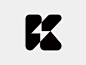 k bolt branding monogram illustration design logotype typography identity mark symbol logo