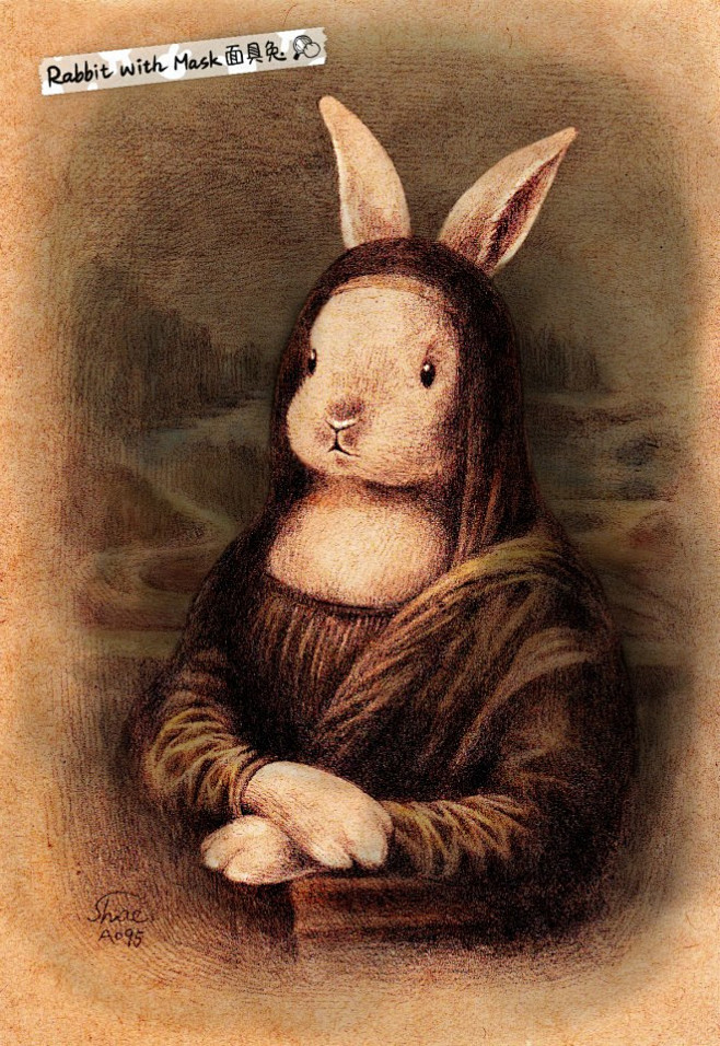 插画家Shae的兔子手绘作品