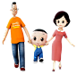 大头儿子小头爸爸围裙妈妈