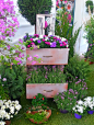 reuse old chest of drawers into creative garden flower planter