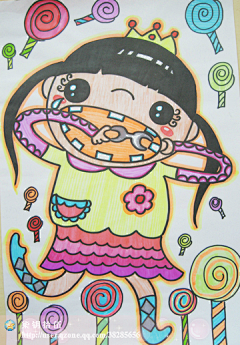 *蝶洛清婉*采集到童趣（儿童画）