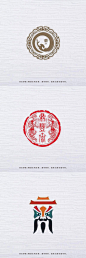 仿中国古风元素的logo图标设计合集 
（图源水印，侵删） ​​​​