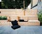 Modern in Bed-Stuy : Originally a fully paved yard, the owner wanted a streamlined, cool space to entertain and relax. We used locally sourced materials and strategically placed plants to gain privacy from surrounding