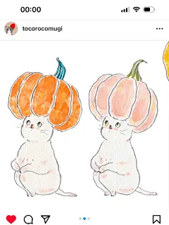 日本tocorocomugi南瓜猫咪插画绘画 - 小红书