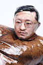 Osang Gwon Reclining Man Drinking, 2016, C-print, Mixed media, 60(h)x160x65cm