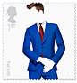 英国邮政公司发行时尚纪念邮票 