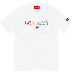 滑板字体T-shirt-白色