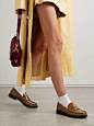 GUCCI Marmont logo-embellished leather loafers