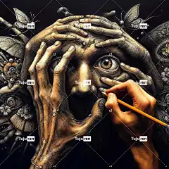 抽象 恶梦 绘画 恐惧 恐慌 画画 图形 艺术 超现实的