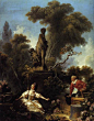 The Progress of Love (1771-1772), Jean-Honoré Fragonard.

The Progress of Love is a series of four paintings comissioned by Madame Du Barry (Louis XV mistress), to decorate her new pavillion.