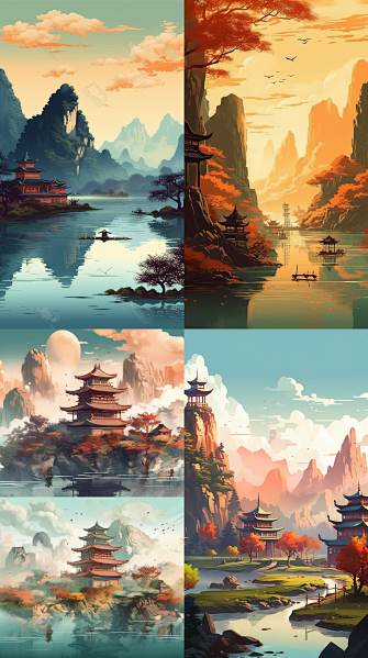 中国山水画风格