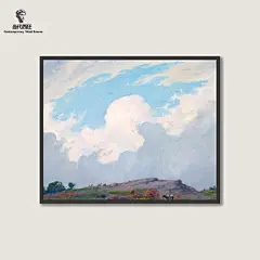 当代西狂 柯伦 云彩英国美式印象轻奢书房餐厅卧室复古手绘油画-淘宝网