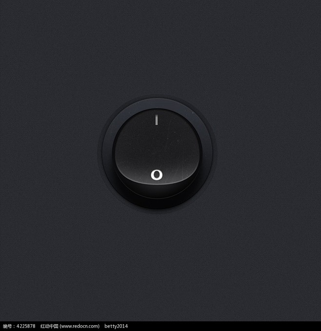 黑色质感手机界面按钮开关UI图标图片
