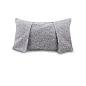 现代简约风灰色针织腰枕设计师样板房居家客厅沙发床头抱枕靠垫-淘宝网