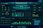 科技大数据可视化智慧统计大屏系统平台首页 
