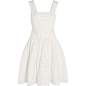 Maje Striped mesh and jersey mini dress