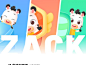 Zebra app IP Zack｜斑马App｜课程封面/封底页IP形象渗透设计 app branding design illustration intellectual property ip ui