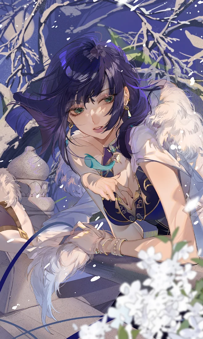 原神 夜蘭 イェラン フィギュア ABS&PVC製 人形 塗装【原神夜蘭】