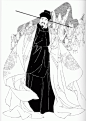 48张中国古代历代帝王白描线稿图 皇帝绘画素材图片_www.youyix.com