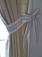 DIY::  Bow Curtain Tie Backs: 