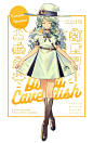 少女 二次元 插画 清新 华丽 唯美 可爱 意境 人设 素材 服装 P站
