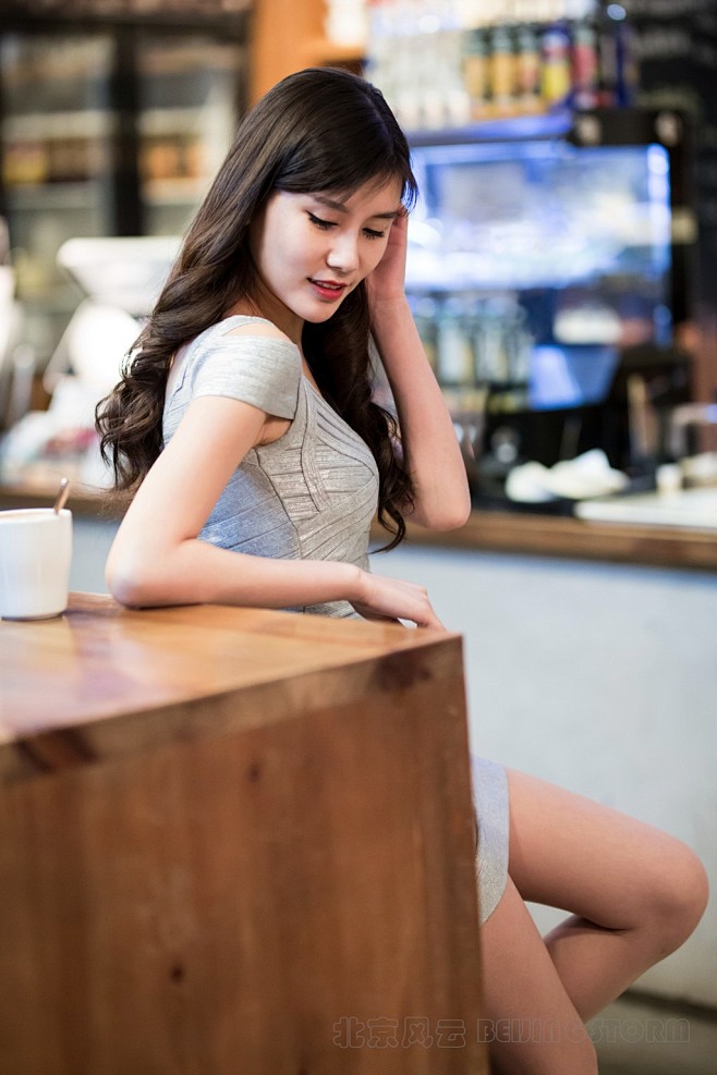 有图北京风云咖啡馆女神一组室内情绪片