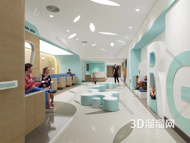 现代医院3D模型