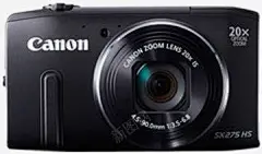 黑色佳能照相机海报