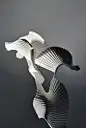 Experimental pleat (Bird in Flight) : Created using hand-pleated, wet folded paper.   www.richardsweeney.co.uk