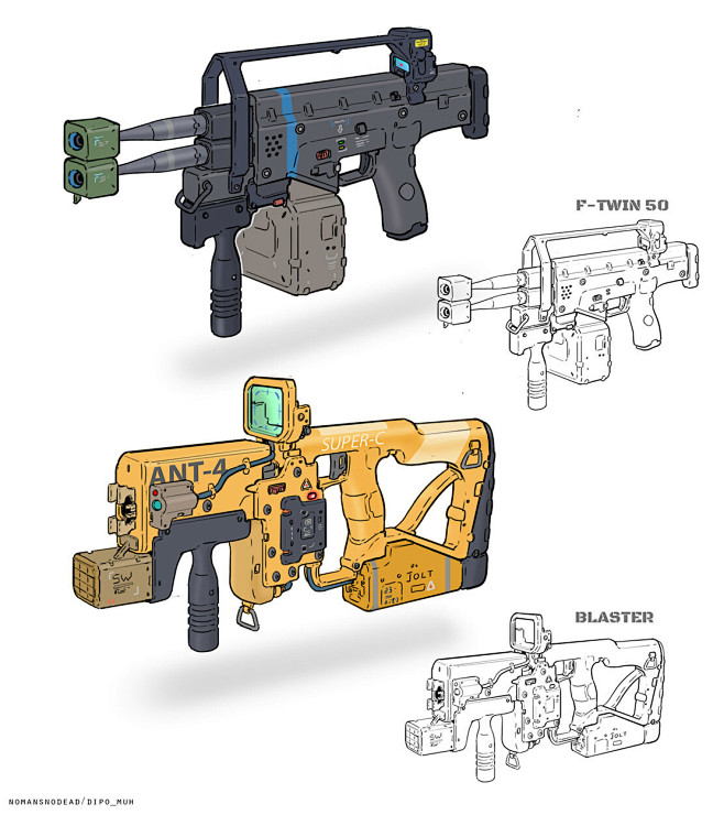 Cyberpunk guns, Dipo...