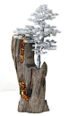Drijfhout beeldhouwkunst / drijfhout kunst / drijfhout Bonsai