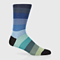 Paul Smith Socks - Blue 'Rainbow-Stripe' Socks