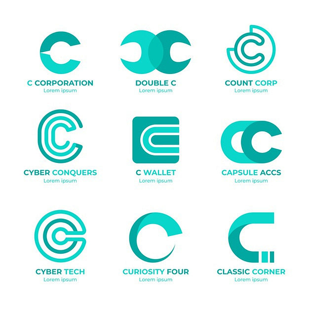 字母C，logo标志矢量图素材
