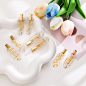 Amazon.com : 9PCS No Bend Hair Clips, Checkerboard No Crease Curl Pins, Acrylic Resin Flat Styling, Colorful Bang Seamless Duckbill Barrette for Makeup Hairstyle Accessories for Women Girls : Beauty & Personal Care