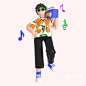 潮流音乐男3D人物元素c4d立体人物