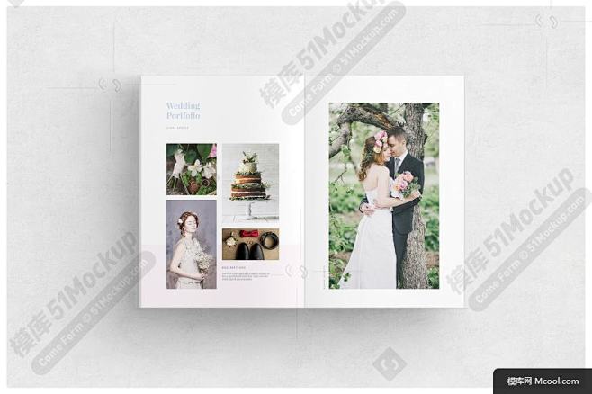 婚礼杂志设计模板Wedding Maga...