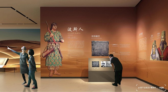 以“碑”为主题的文化展厅设计 _ 作品分...