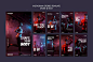 Sport and tech instagram stories template Free Psd