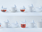 可愛的北極熊茶杯蓋 : Designed by NECKTIE | Website