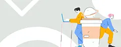 运营插画 | 图源免费EPS文件 |商务人员操作工作场景的平面矢量插画