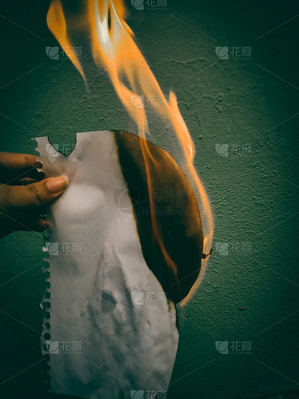 纸着火了素材-花瓣网