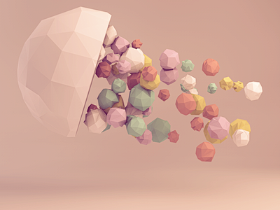 Abstract Low Poly Po...