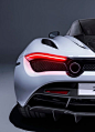  Aerodynamic Car Carbon Grey LED Light Material Break Mclaren Mechanical Transport Vent